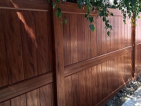 Rainier with Lattice vinyl privacy fence panels