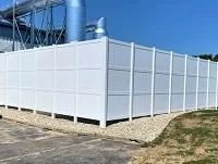 white privacy fence panels