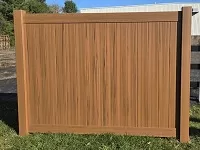 Rainier with Lattice vinyl privacy fence panels