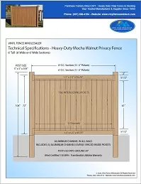 6 foot tall vinyl privacy fence