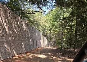 12' Tall simulated stone fence IDOT